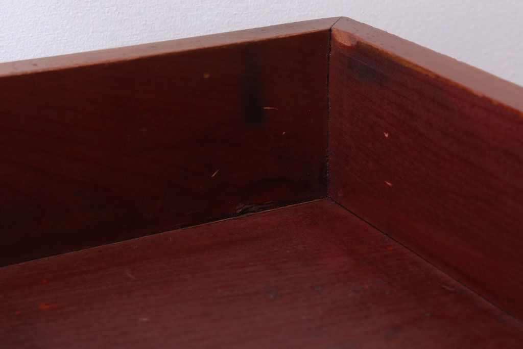 アンティーク雑貨　和製アンティーク　古い木製の彫刻箱(収納箱・小箱)