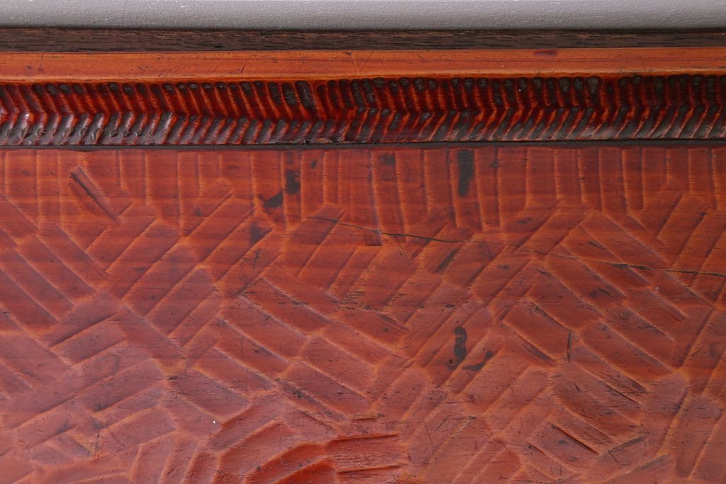 アンティーク雑貨　和製アンティーク　古い木製のトレー(お盆)