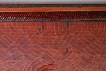 アンティーク雑貨　和製アンティーク　古い木製のトレー(お盆)