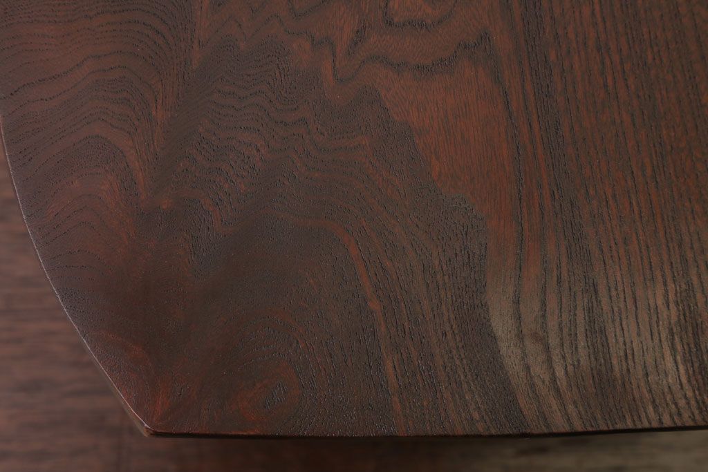 アンティーク家具　和製アンティーク　引き出し付き!古い欅材の小さなテーブル(花台)