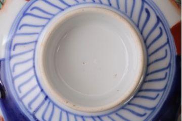 アンティーク雑貨　アンティーク　大正〜昭和初期　色絵茶碗2客セット