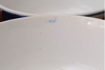 アンティーク雑貨　アンティーク　大正〜昭和初期　色絵茶碗3客セット