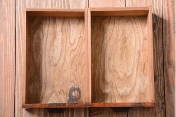 アンティーク家具　大正ロマン　古い木製のアンティーク片袖机(デスク)