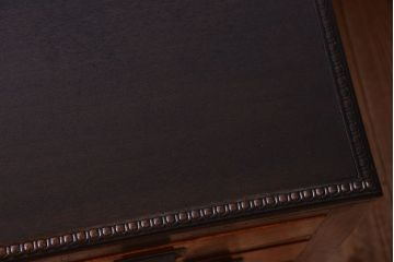 アンティーク家具　大正ロマン　古い木製のアンティーク片袖机(デスク)