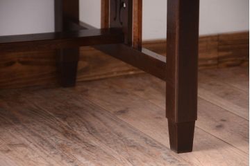 アンティーク家具　大正ロマン　古い木製のアンティーク片袖机(デスク)