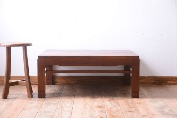アンティーク家具　古民具・骨董　明治期　総欅材!アンティーク座卓