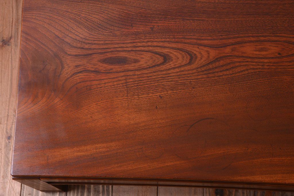 アンティーク家具　古民具・骨董　明治期　総欅材!アンティーク座卓