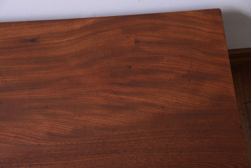 アンティーク家具　古民具・骨董　明治期　総欅材!アンティーク座卓