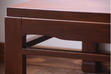 アンティーク家具　古民具・骨董　明治期　総欅材!アンティーク座卓