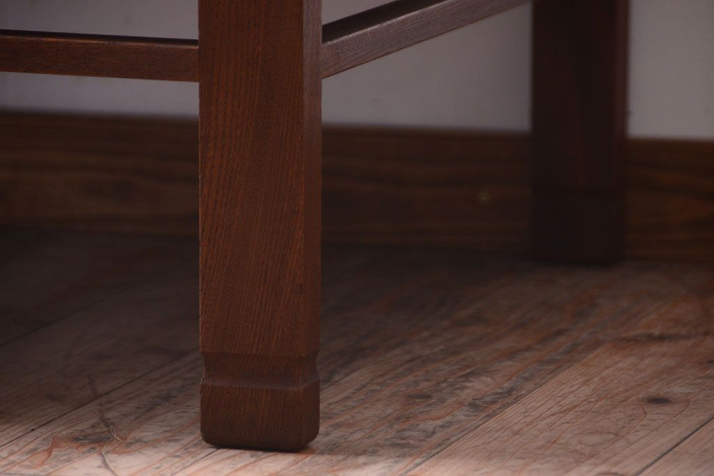 アンティーク家具　古民具・骨董　明治期　総欅材!アンティーク座卓