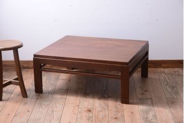 アンティーク家具　古民具・骨董　明治期　総欅材!アンティーク座卓