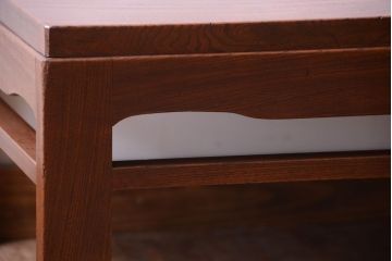 アンティーク家具　古民具・骨董　明治期　総欅材!アンティーク座卓