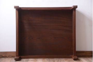 アンティーク家具　古民具・骨董　明治期　総欅材!アンティーク座卓