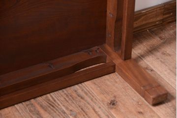 アンティーク家具　古民具・骨董　明治期　総欅材!アンティーク座卓