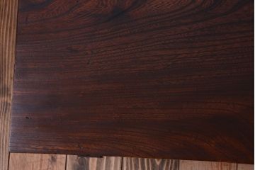 アンティーク家具　和製アンティーク　天板欅一枚板!古い文机