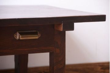 アンティーク家具　和製アンティーク　天板欅一枚板!古い文机