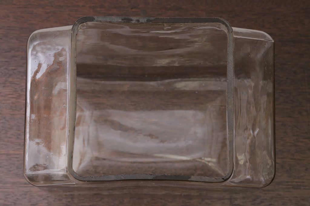 アンティーク雑貨　昭和レトロ　オリエンタルカレーのガラス瓶(角瓶)