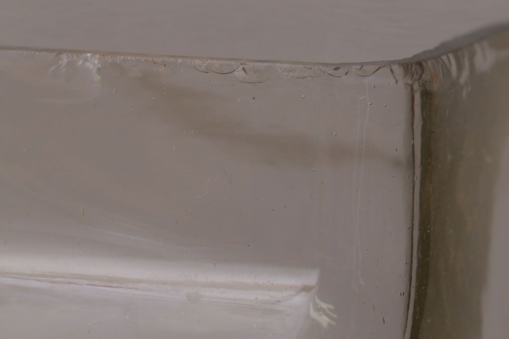 アンティーク雑貨　昭和レトロ　オリエンタルカレーのガラス瓶(角瓶)