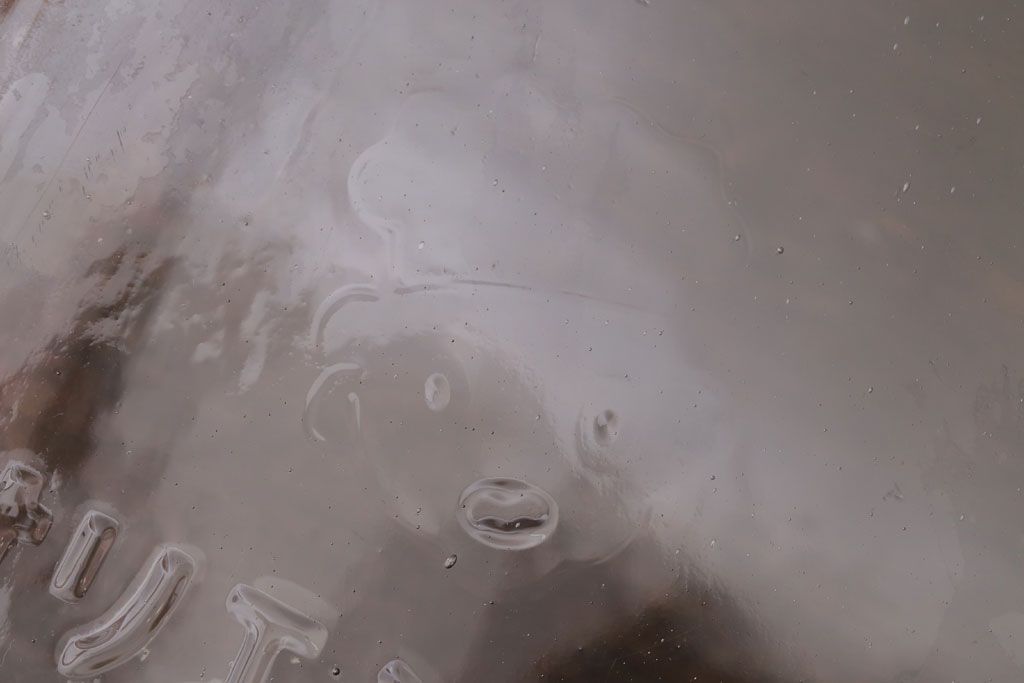 アンティーク雑貨　昭和レトロ　オリエンタルカレーのガラス瓶(角瓶)