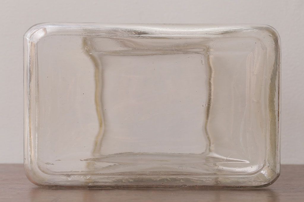 アンティーク雑貨　昭和レトロ　オリエンタルカレーのガラス瓶(角瓶)