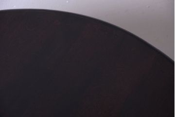 アンティーク家具　大正ロマン　古いカバ材のおしゃれなアンティークラウンドテーブル