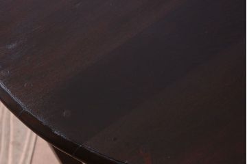 アンティーク家具　大正ロマン　古いカバ材のおしゃれなアンティークラウンドテーブル