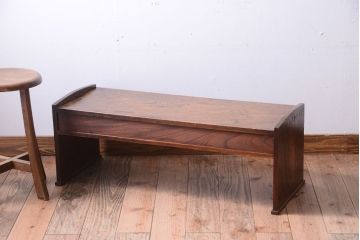 アンティーク家具　古民具・骨董　総欅!大正期のアンティーク文机