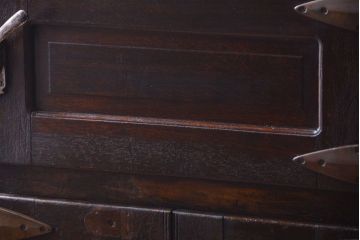 レトロ家具　昭和レトロ　ナラ材製のアンティーク冷蔵庫(冷蔵箱・氷冷蔵庫)