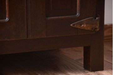 レトロ家具　昭和レトロ　ナラ材製のアンティーク冷蔵庫(冷蔵箱・氷冷蔵庫)