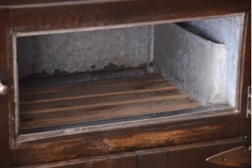 レトロ家具　昭和レトロ　ナラ材製のアンティーク冷蔵庫(冷蔵箱・氷冷蔵庫)