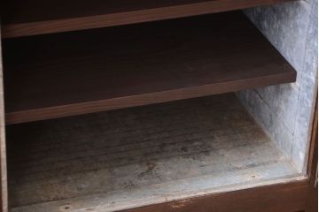 レトロ家具　昭和レトロ　ナラ材製のアンティーク冷蔵庫(冷蔵箱・氷冷蔵庫)