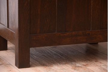 レトロ家具　昭和レトロ　ナラ材製のアンティーク冷蔵庫(冷蔵箱・氷冷蔵庫)