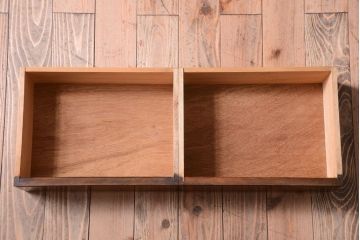 アンティーク家具　和製アンティーク　モールガラス入り!古い木の本箱