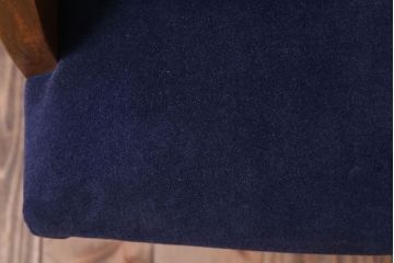 アンティーク家具　和製アンティーク　透かし彫り　オリジナル座面のナラ材製回転椅子(回転イス)