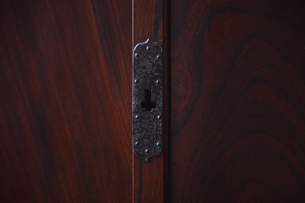 アンティーク家具　古民具・骨董　最高級品　明治期　三方欅材のアンティーク階段箪笥