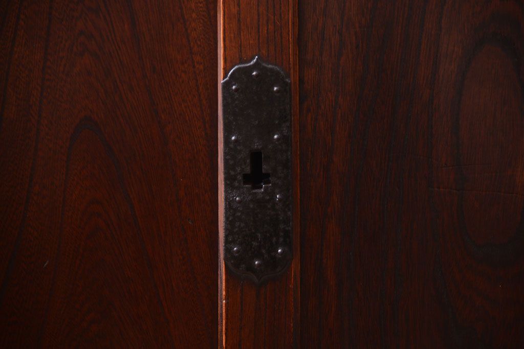 アンティーク家具　古民具・骨董　最高級品　明治期　三方欅材のアンティーク階段箪笥