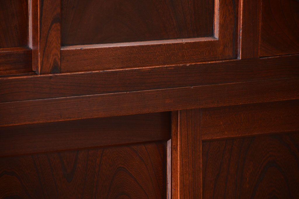 アンティーク家具　古民具・骨董　最高級品　明治期　三方欅材のアンティーク階段箪笥