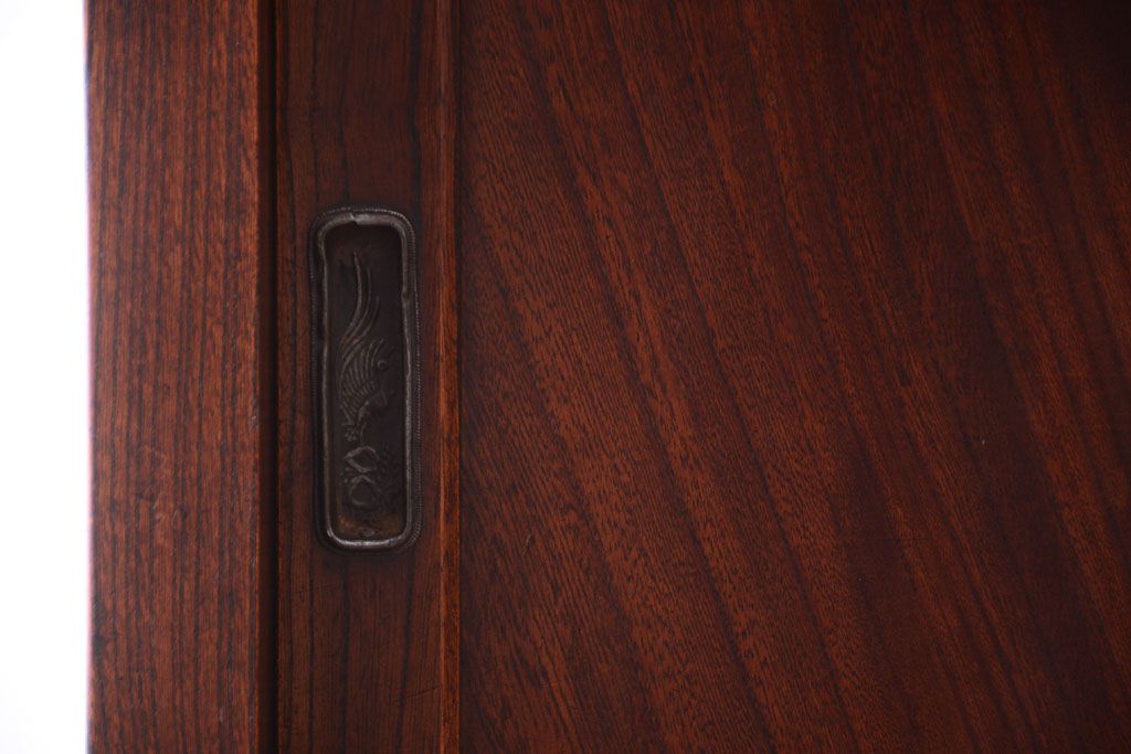 アンティーク家具　古民具・骨董　最高級品　明治期　三方欅材のアンティーク階段箪笥