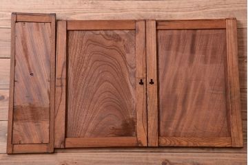 アンティーク家具　古民具・骨董　最高級品　明治期　三方欅材のアンティーク階段箪笥