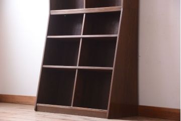 アンティーク家具　アンティーク　古いナラ材の大きな重ね本棚
