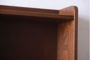 アンティーク家具　アンティーク　古いナラ材の大きな重ね本棚