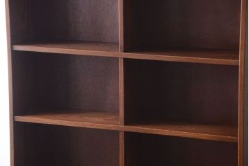 アンティーク家具　アンティーク　古いナラ材の大きな重ね本棚