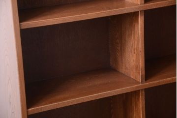 アンティーク家具　アンティーク　古いナラ材の大きな重ね本棚