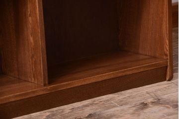 アンティーク家具　アンティーク　古いナラ材の大きな重ね本棚