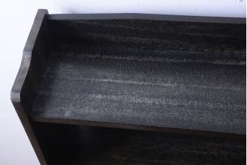 アンティーク家具　アンティーク　古い木製のシンプルな本棚(2)