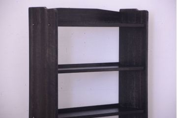 アンティーク家具　アンティーク　古い木製のシンプルな本棚(2)