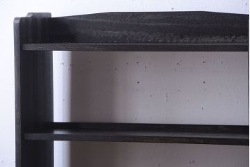 アンティーク家具　アンティーク　古い木製のシンプルな本棚(2)