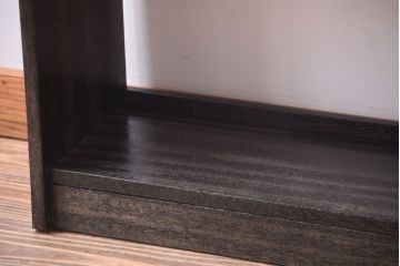 アンティーク家具　アンティーク　古い木製のシンプルな本棚(2)