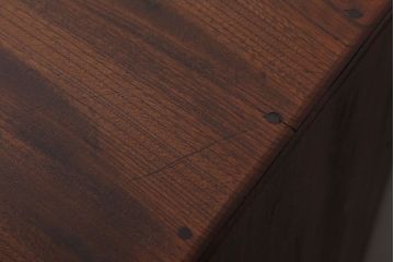 アンティーク家具　和製アンティーク　高級品　三方欅材の茶箪笥