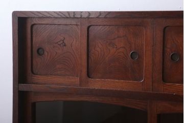アンティーク家具　和製アンティーク　高級品　三方欅材の茶箪笥